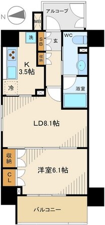 コンフォリア浅草松が谷の物件間取画像